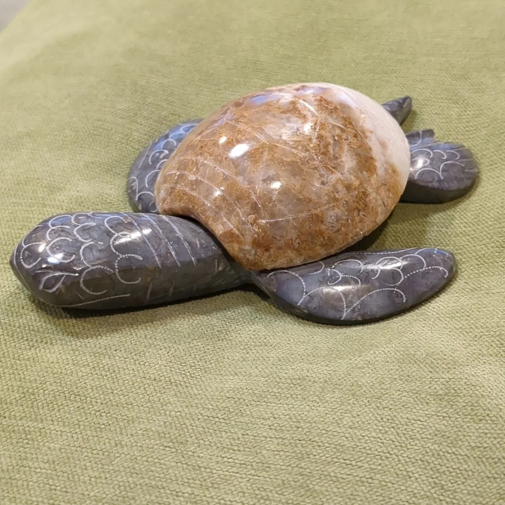 Hand Carved Stone Turtle - Picture 5 of 8